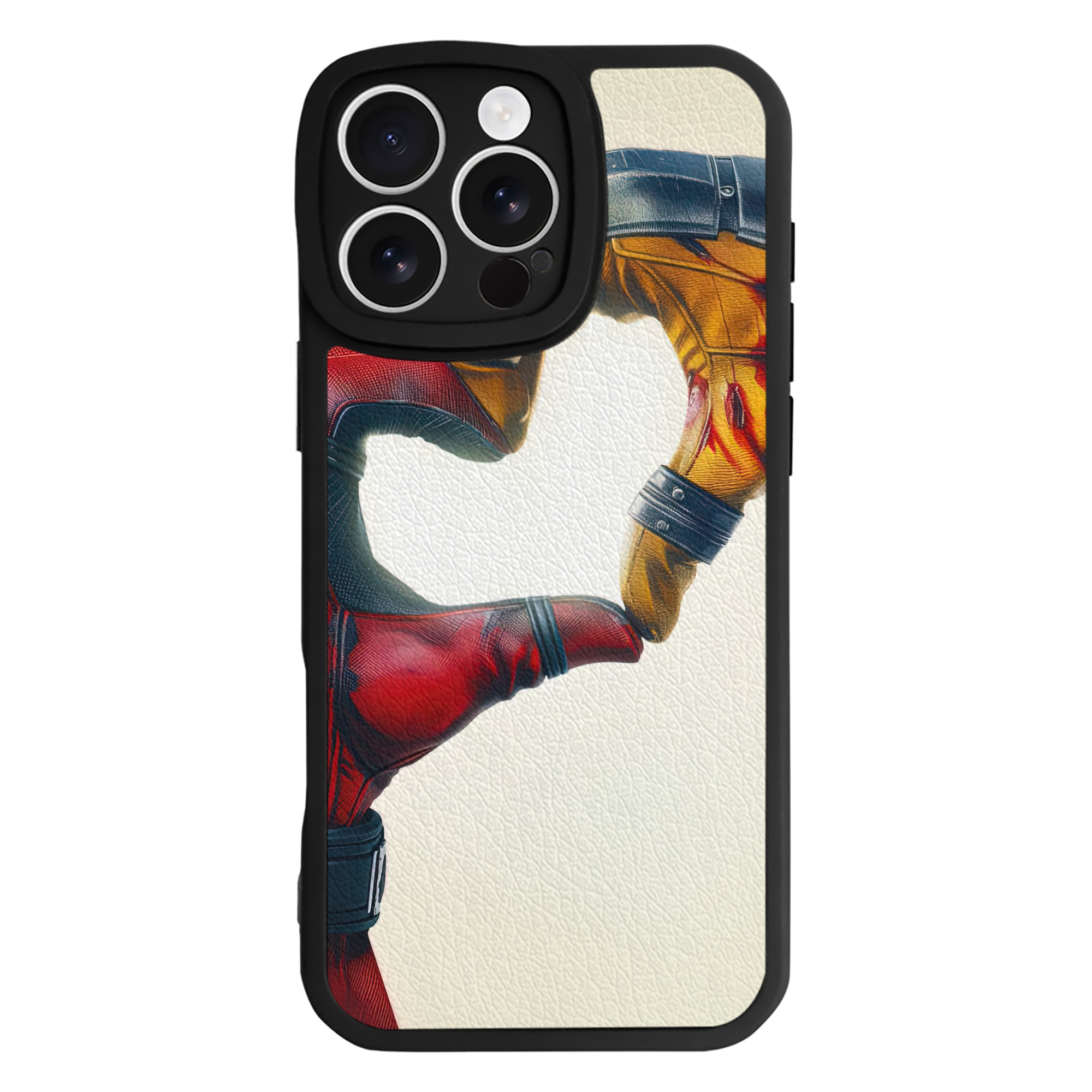 （画像用） Deadpool デッドプール 【iPhone 16シリーズ対応】シリコンスマホケース（レザー調） 材質：シリコン